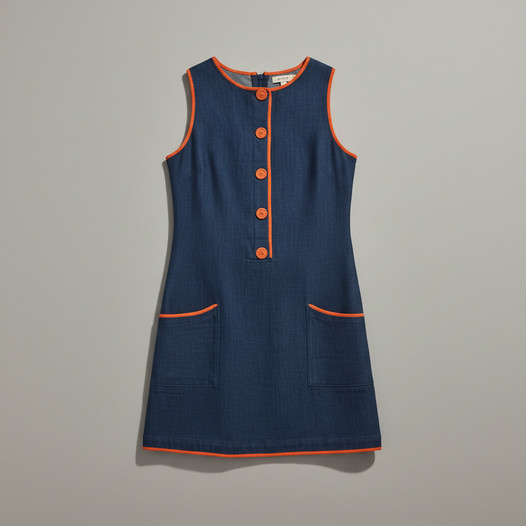 Vestido Mini Azul Sem Mangas | Vestidos Mulher Curto