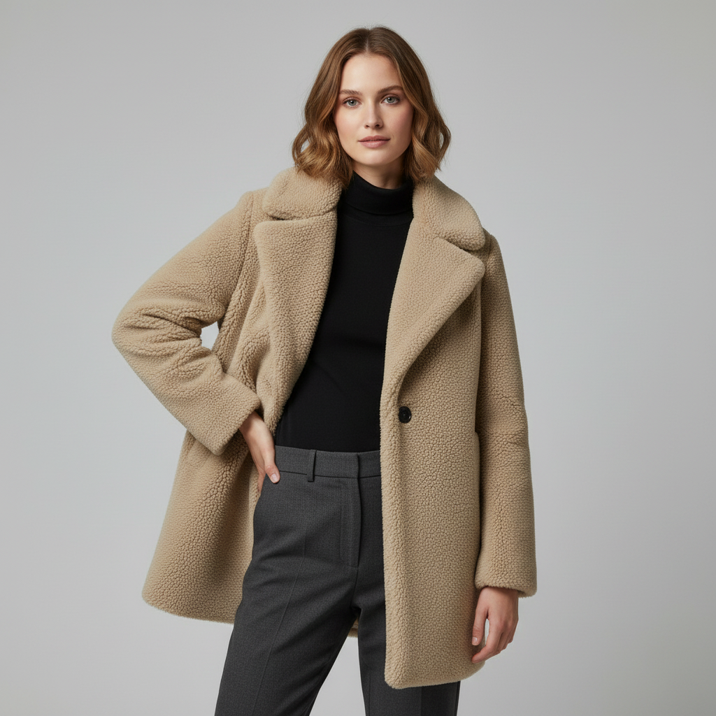 Casaco Teddy Feminino | Jaqueta Aconchegante de Inverno
