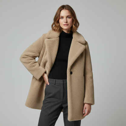 Casaco Teddy Feminino | Jaqueta Aconchegante de Inverno