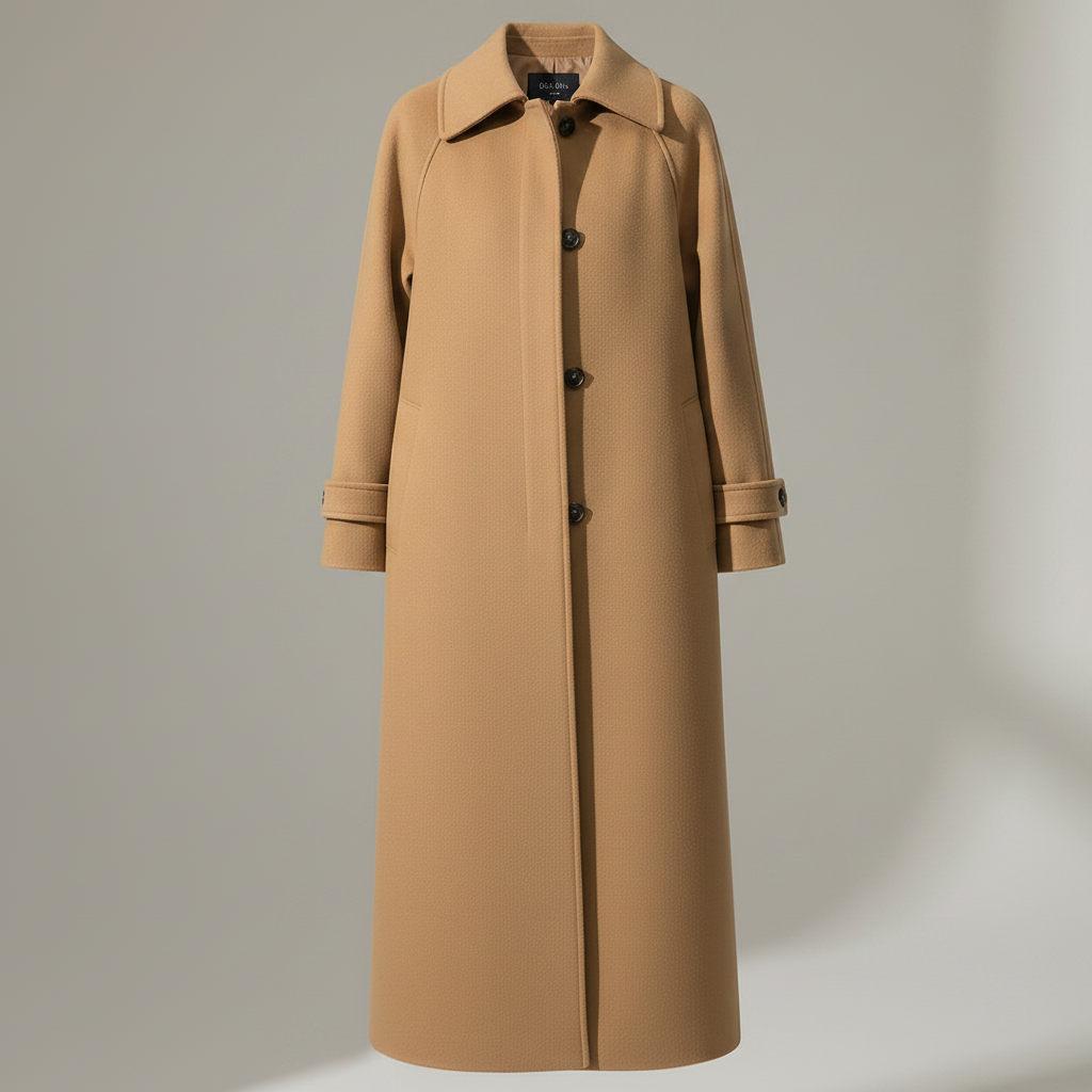Casaco Elegante Longo Feminino | Jaqueta Clássica Ajustada