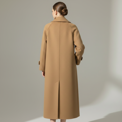 Casaco Elegante Longo Feminino | Jaqueta Clássica Ajustada