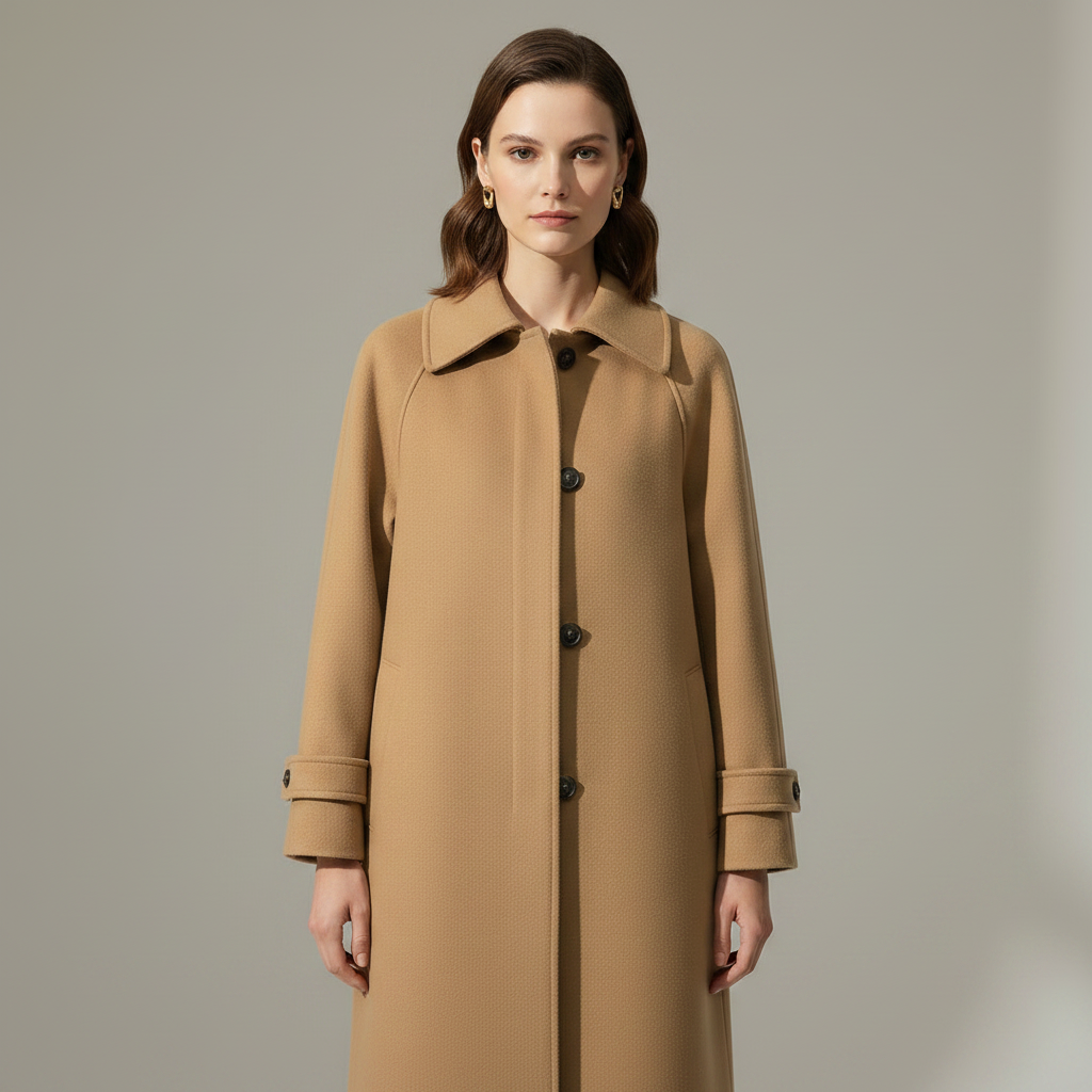 Casaco Elegante Longo Feminino | Jaqueta Clássica Ajustada