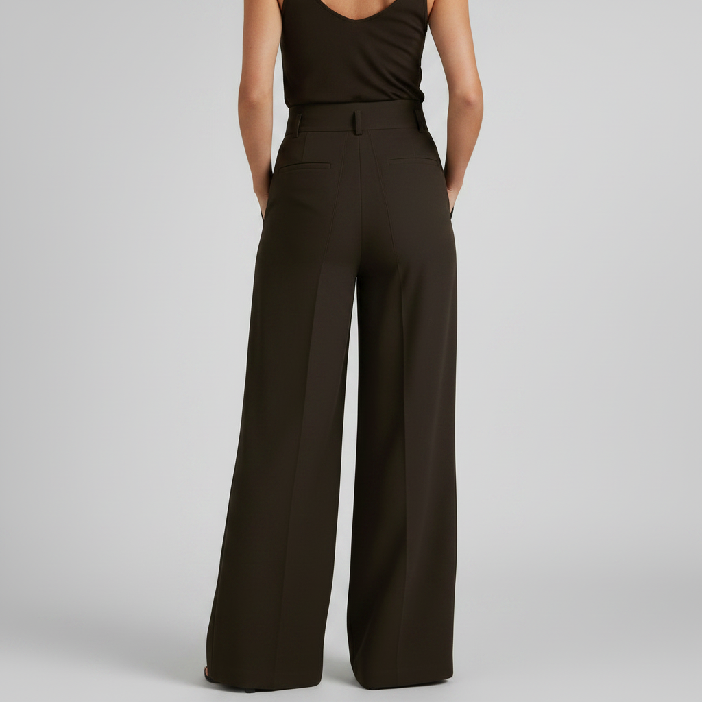 Calça Pantalona Branca | Calça Alfaiataria Feminina