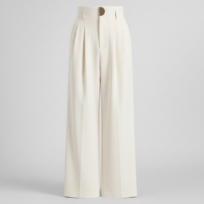 Calça Pantalona Branca | Calça Alfaiataria Feminina