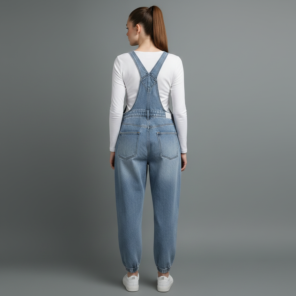 Macacão Ganga Azul Vintage | Macacões Mulher Casual