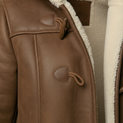 Casaco de Lã Feminino com Capuz | Jaqueta Casual de Inverno